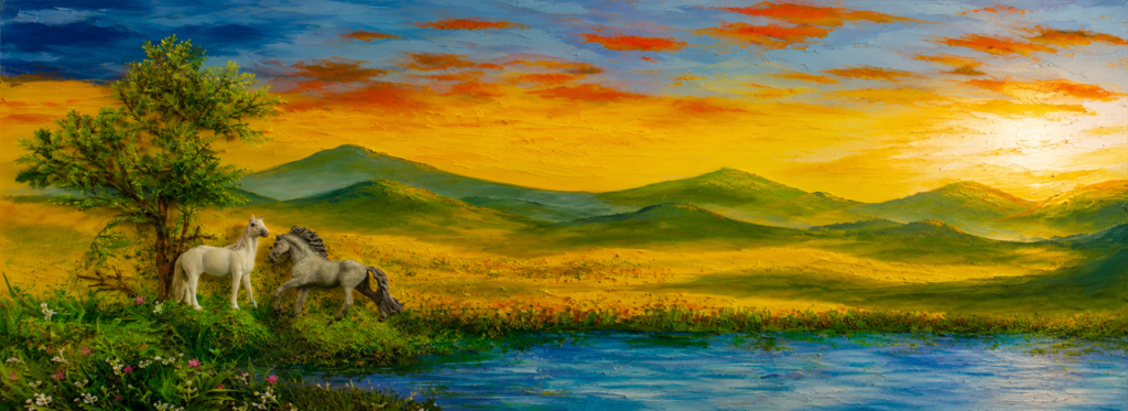 SUNANGLE sunset sculptural art banner